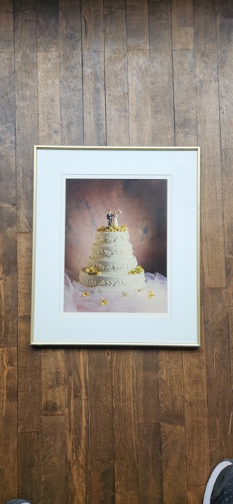 Wedding Cake 5-Rose Garland Fondant