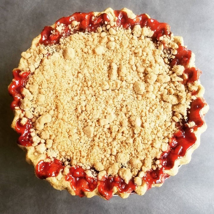 Cherry Streusel Pie-whole