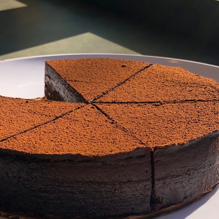 Orange Decadence Cake--Slice