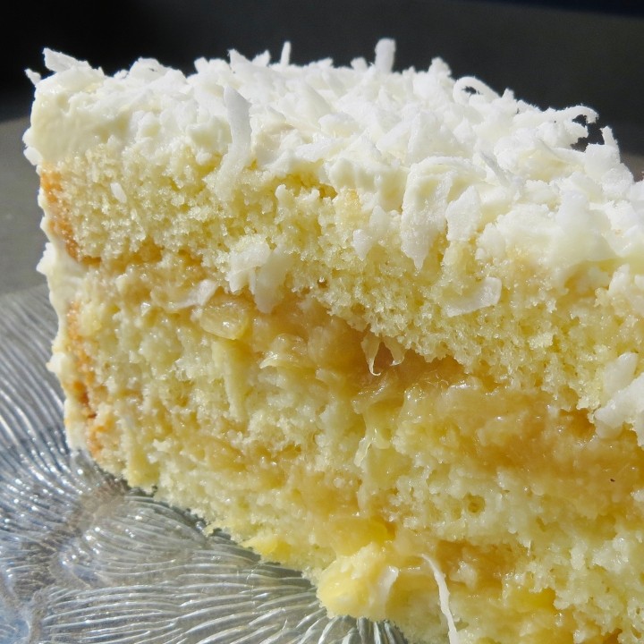 Pineapple Coconut Cake-slice
