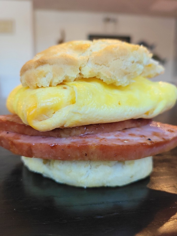 Ham, Egg & Cheese Biscuits