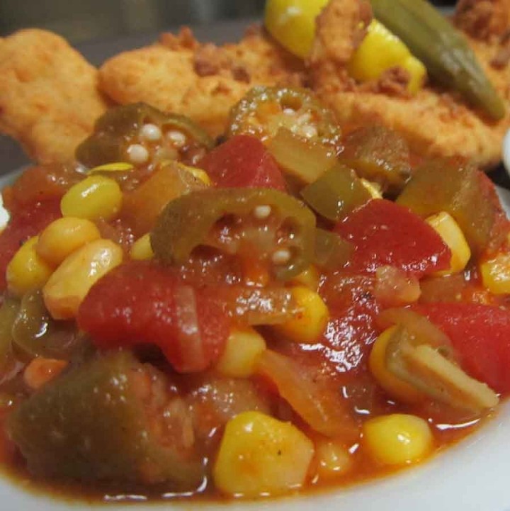 Stewed Okra & Tomatoes - Refrigerated - Half Pan