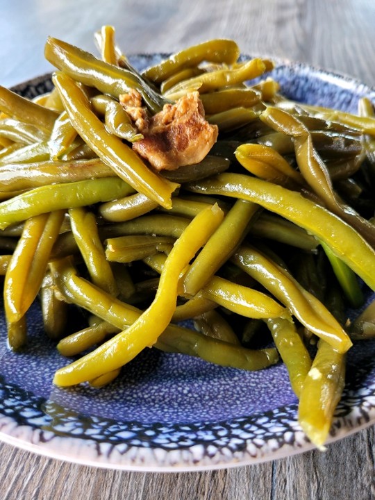 Bacon Braised Green Beens