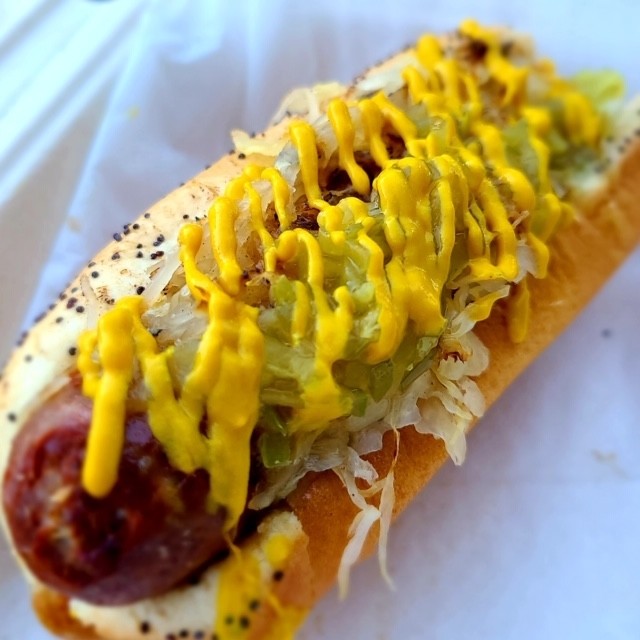 Grilled Hot Dogs with Homemade Dill Pickle Relish - Martin's
