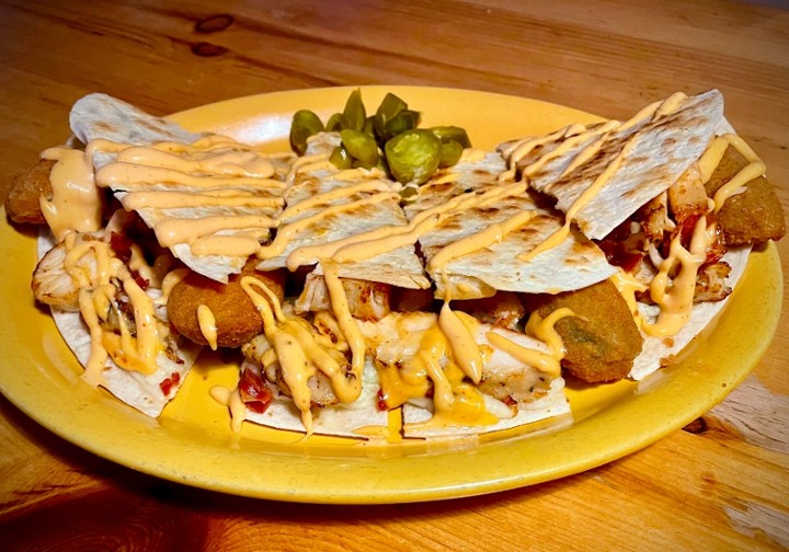 NEW! CHICKEN BACON JALAPENO-POPPER QUESADILLA