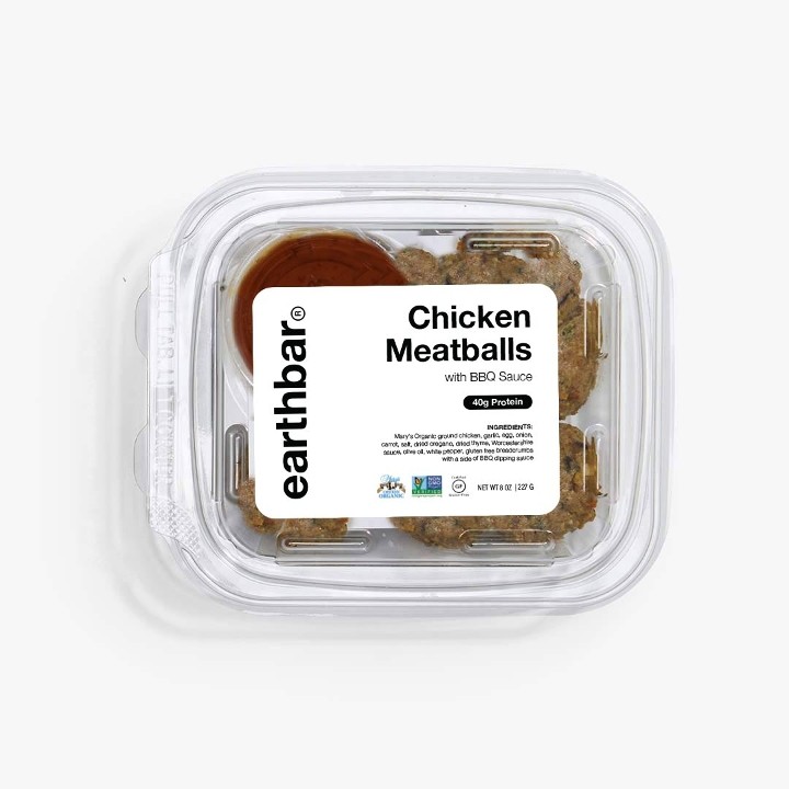 Earthbar - Chicken Meatballs w/BBQ Sauce