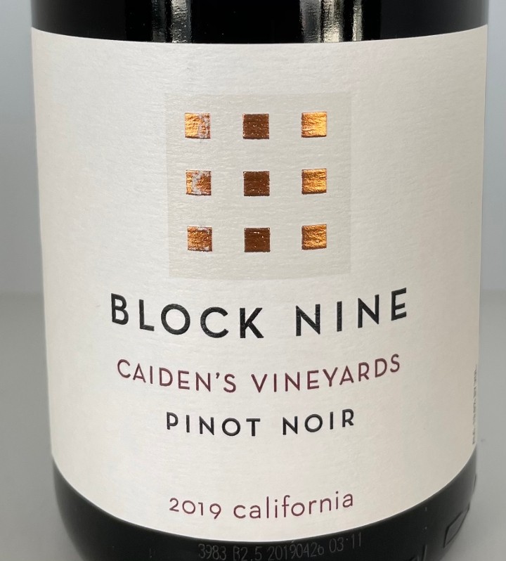 Block 9 Pinot Noir, St. Helena, CA