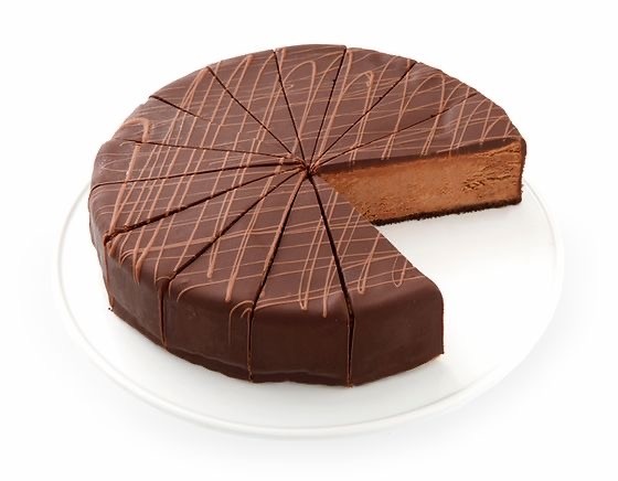 Slice Chocolate Pate Cake