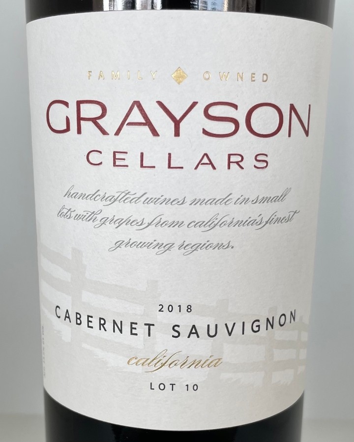 Grayson Cellars Cabernet Sauvignon, CA
