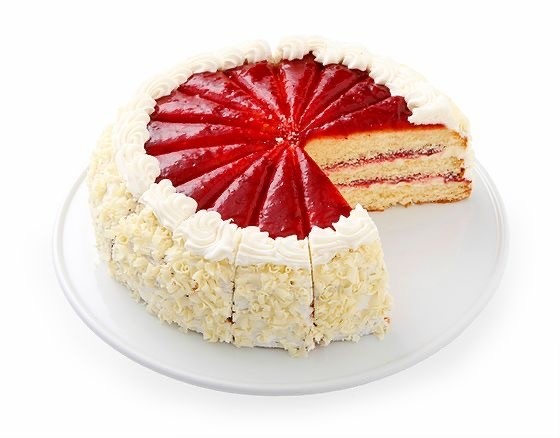 Slice Raspberry White Chocolate Cake
