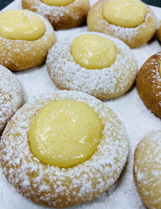 Lemon Curd Italian Thumbprint Cookie