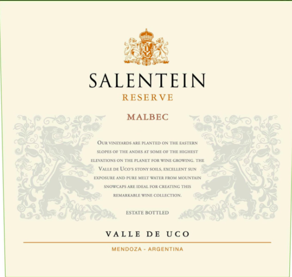 Salentein Malbec BTL