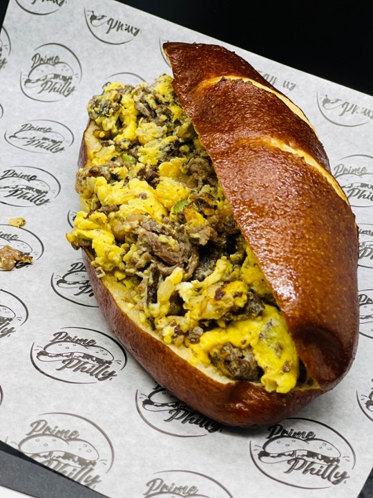 Breakfast Philly Cheesesteak