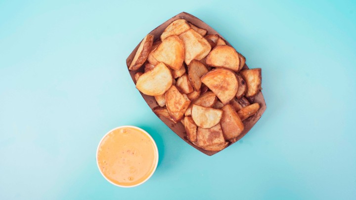 Crispy Potatoes & Queso