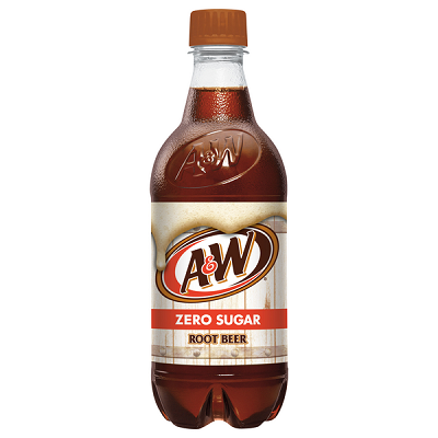 A&W Zero Sugar Bottle
