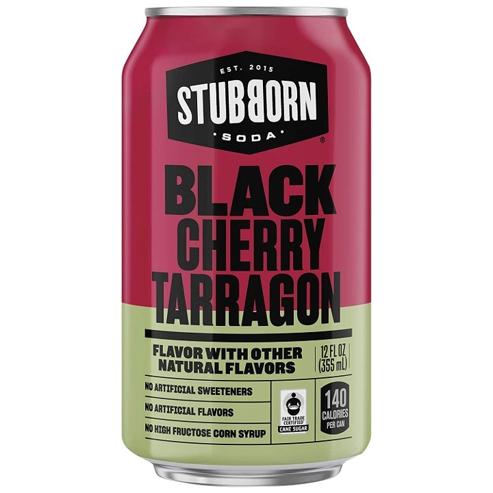 Stubborn Black Cherry Tarragon Soda