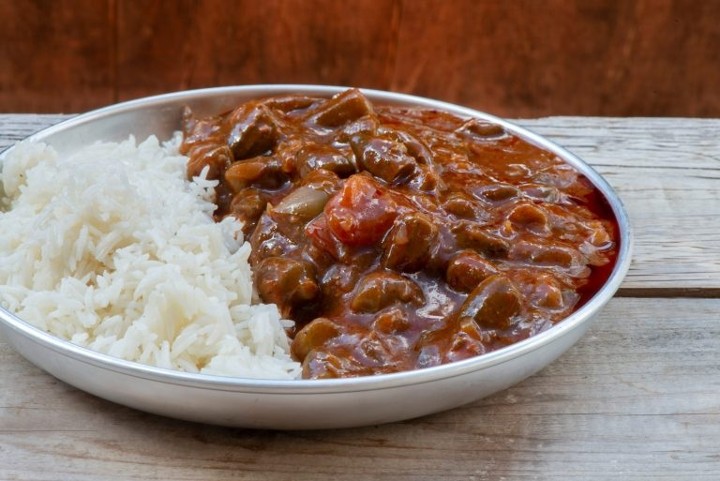 Bamia with Rice (Okra Stew)