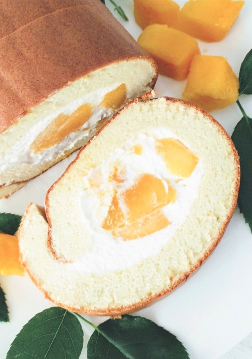 Mango Roll Cake (gluten free) - 2 slices