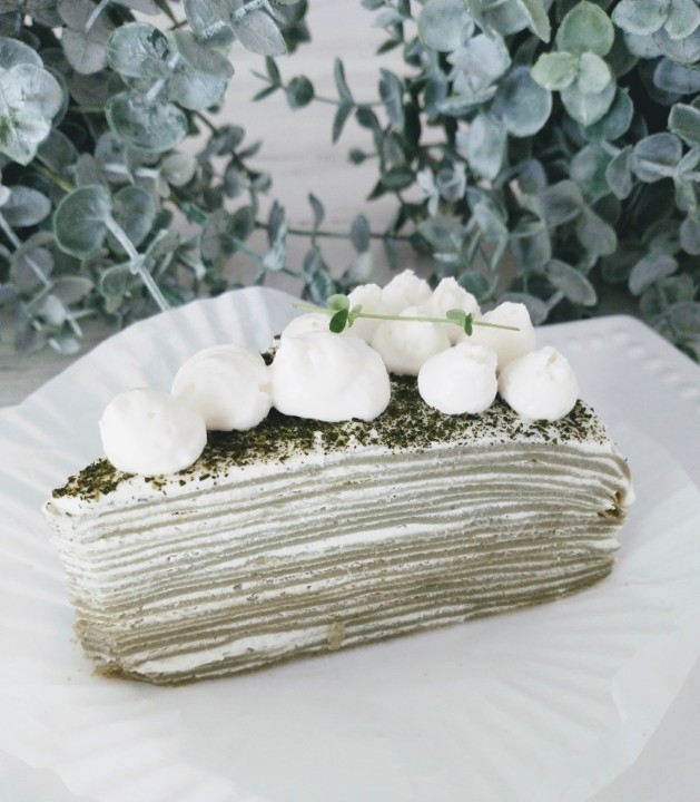 Green Tea Mille Feuille Cake
