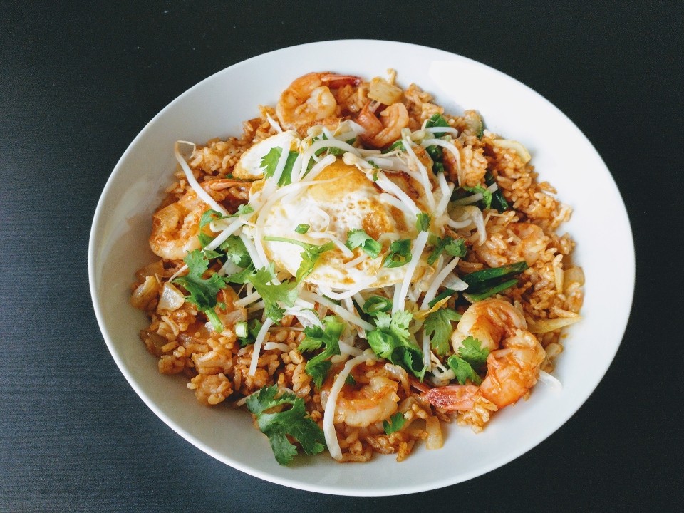 Kay's Shrimp Curry Fried Rice (gluten free)