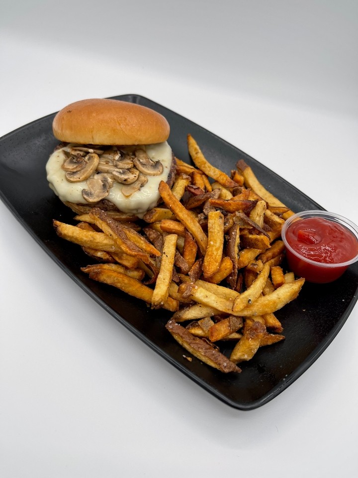 Mushroom-Swiss Burger - Take Out