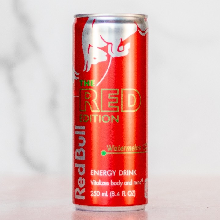 Watermelon Red Bull Can