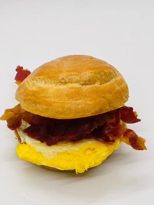 Egg & Cheese Croissant with Bacon