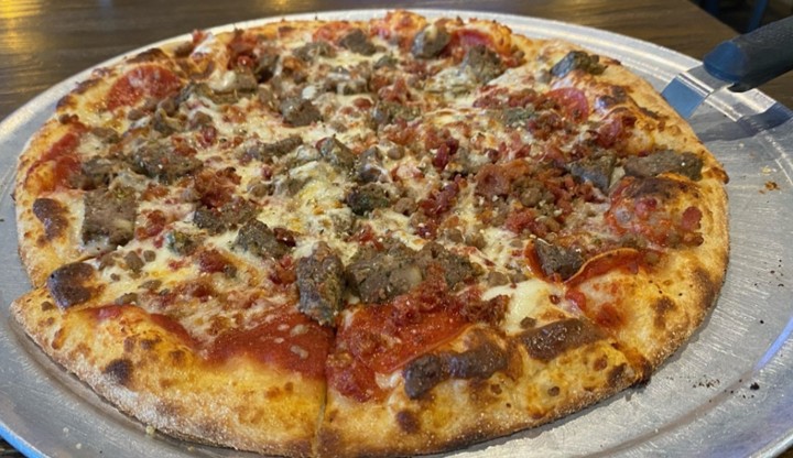 Wood-fired pizza at Giambalvo’s