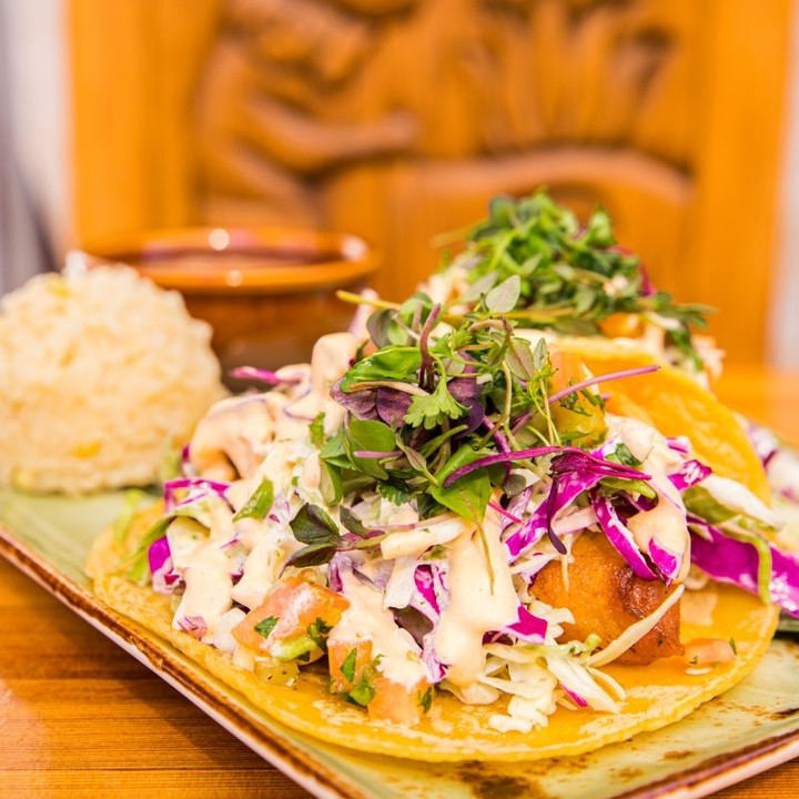 FRIED FISH TACO PLATE