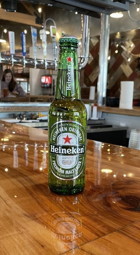 Heineken, 12 oz bottle beer (5.0% ABV)
