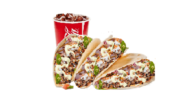 Combo Meal Spicy Korean BBQ Taco: “Choose Your Protein”