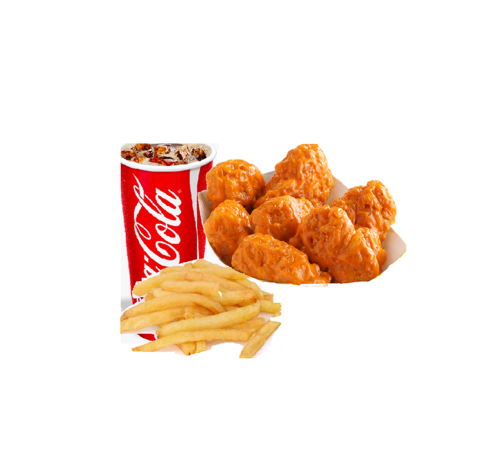 (10) BONELESS WINGS +FRIES BASKET