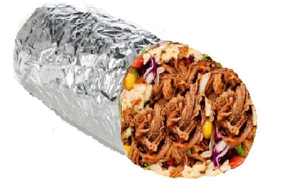 Stuffed Beef Barbacoa Burrito