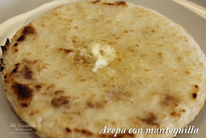 Arepa con Mantequilla