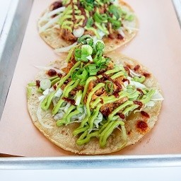 Mojo Braised Chicken Tacos (two per order)