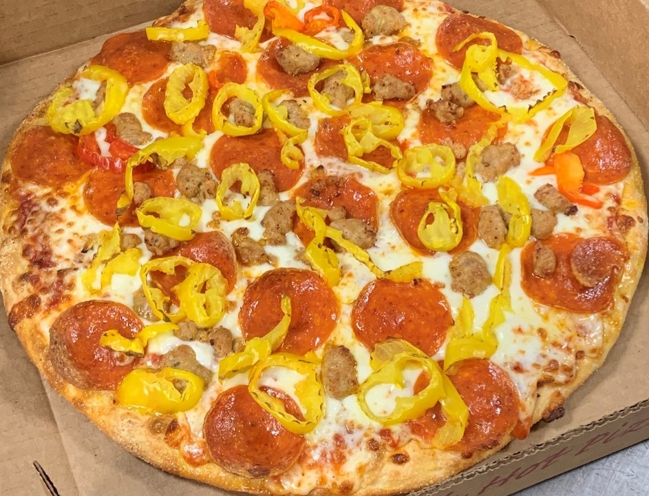 14" Cheese Pizza with Unlimited Toppings (Carryout Only)