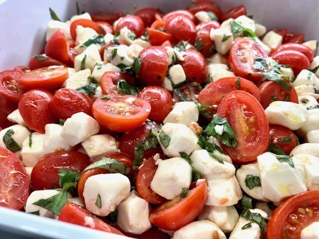 Mozzarella & Tomato Basil Salad