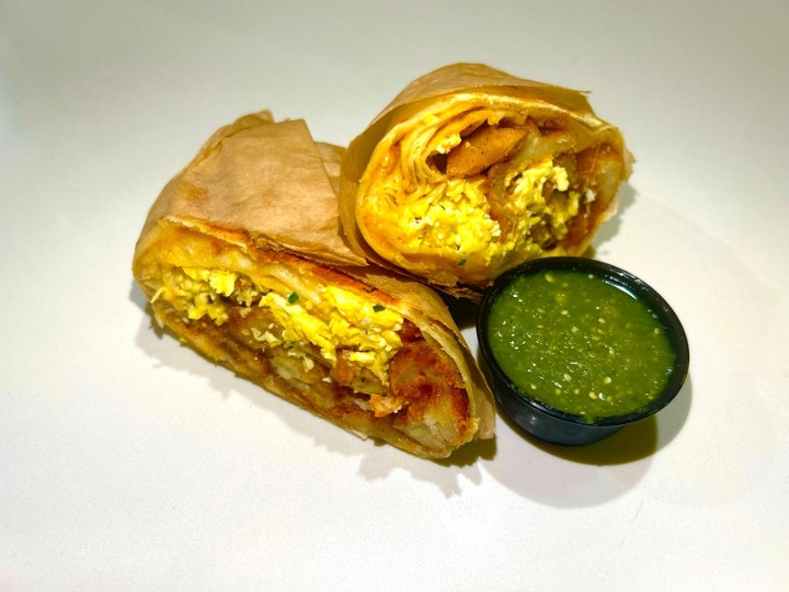 Breakfast Burrito - Fried Chicken