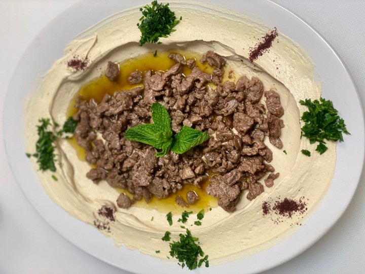 BROWN HUMMUS w/Beef