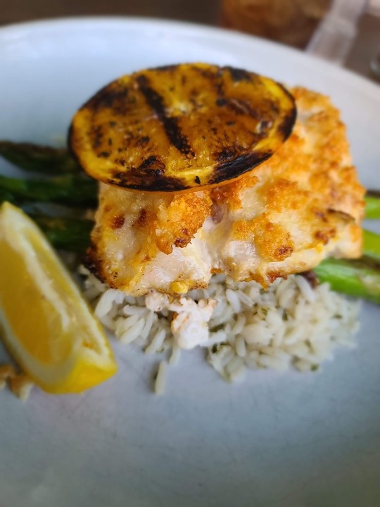 Orange Crusted Grouper