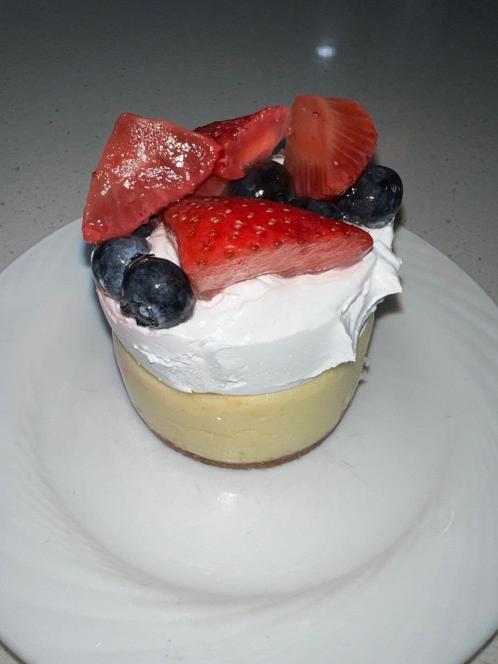 Cheesecake Topped With Berries