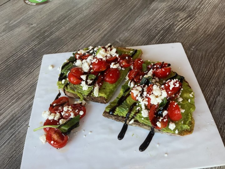 Tomato Basil Avocado Toast