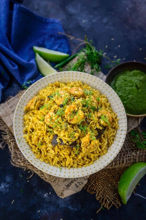 prawns pulao