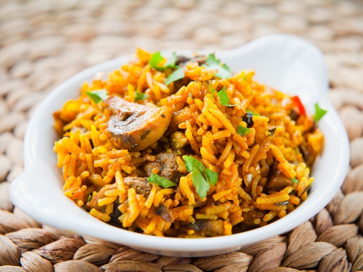 mushroom biryani