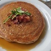 Swedish Mini Pancakes with cream and berries, Malibu Farm