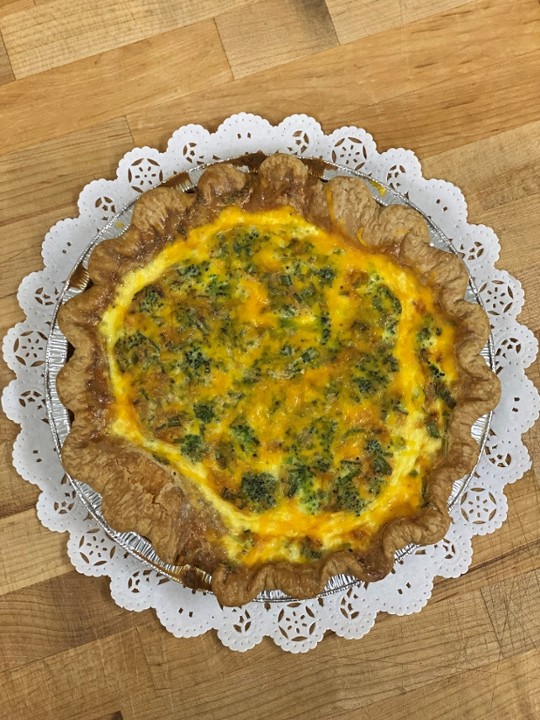 Broccoli Cheddar Quiche