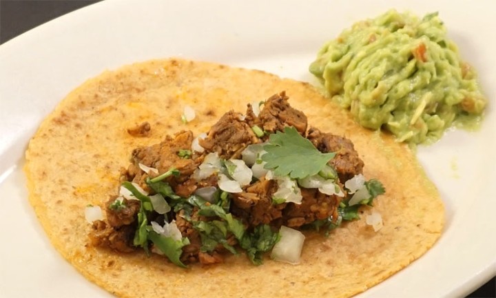 single steak taco