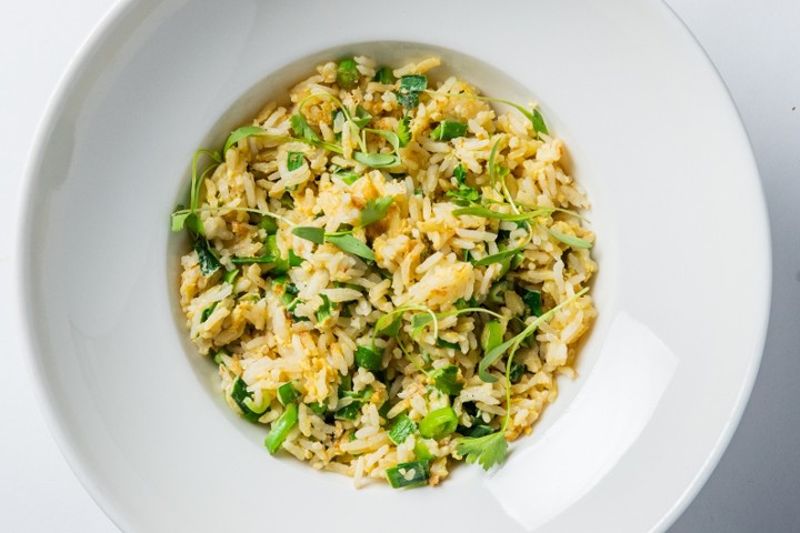 Garlic Chive Griddled Rice