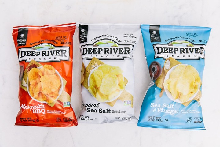 DEEP RIVER CHIPS SEA SALT & VINEGAR 2oz,