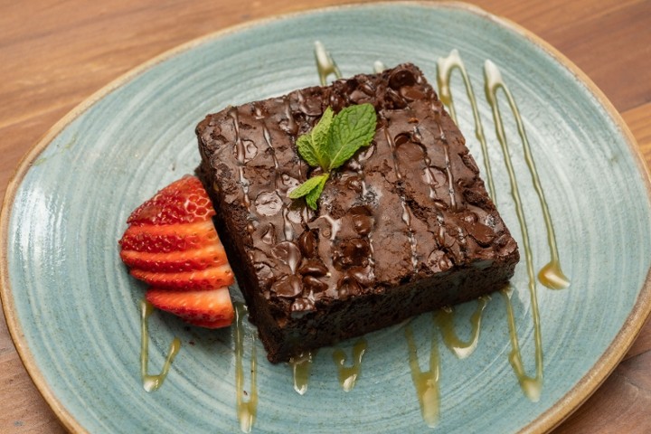 Warm Ghirardelli Chocolate Brownie